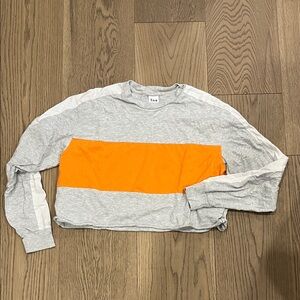 TNA Cropped Long Sleeve with Stripes